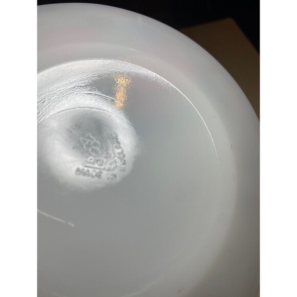 Set Of 2 JAJ Pyrex Cottage Rose Bread & Butter Plate Milk Glass 6.5in Retro Vtg - Picture 5 of 5